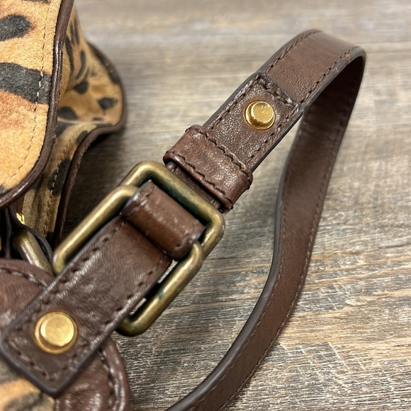 3.1 Phillip Lim Edie Bow Leopard Suede Crossbody Shoulder Bag